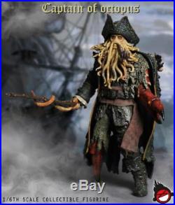 1/6 Captain of Octopus Pirates of the Caribbean Davy Jones figure Toys Hot USA