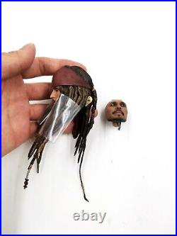 1/6 Face Head Sculpt Hot Toys Pirates of the Caribbean DX15 Jack Sparrow Figure
