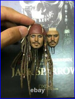1/6 Hot Toys DX06 Pirates Of The Caribbean Jack Sparrow Head Sculpt for Figure