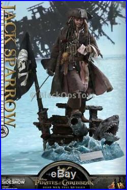 1/6 Scale Hot Toys DX Pirates of The Caribbean Jack Sparrow Oceanic Figure Stand