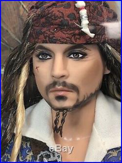 12 Mattel Barbie Doll Captain Sparrow Pirates Of The Caribbean Pink MINT NRFB
