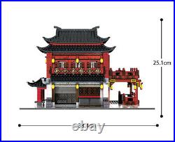 1643PCS City Street Creator Chinese Traditional Building Blocks Brick Model Toy