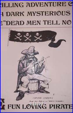 1967 Pirates of the Caribbean 28x48 Poster Original Style Rare 50th POTC Disney 1967 Pirates of the Caribbean 28x48 Poster Original Style Rare 50th POTC Disney