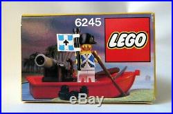 1990 Lego 6245 Sealed Pirate Harbor Sentry Boat Lieutenant de Martinet Imperial