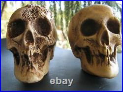 2 Ea. Vintage Randotti Medium Skull & Spider Skull Both Still Glows In The Dark