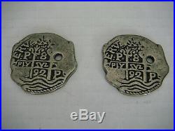 2 VINTAGE Disneyland Pirates of the Caribbean Coin Doubloon Token No Markings