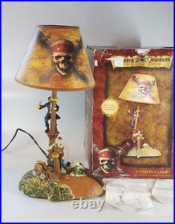 2005 Pirates Of The Caribbean Lamp Disney Captain Jack Sparrow Black Pearl