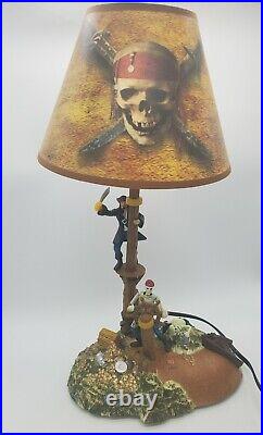 2005 Pirates Of The Caribbean Lamp Disney Captain Jack Sparrow Black Pearl