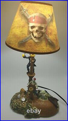 2005 Pirates Of The Caribbean Lamp Disney Captain Jack Sparrow Black Pearl