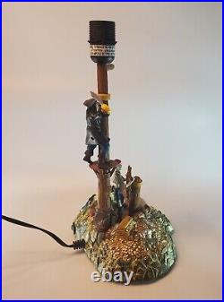 2005 Pirates Of The Caribbean Lamp Disney Captain Jack Sparrow Black Pearl