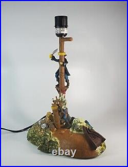 2005 Pirates Of The Caribbean Lamp Disney Captain Jack Sparrow Black Pearl