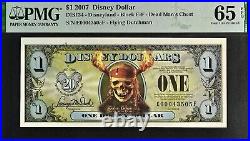2011 & 2007 Complete Set of Disneyland Pirates of the Caribbean Disney Dollars 2011 & 2007 Complete Set of Disneyland Pirates of the Caribbean Disney Dollars