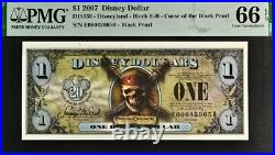2011 & 2007 Complete Set of Disneyland Pirates of the Caribbean Disney Dollars 2011 & 2007 Complete Set of Disneyland Pirates of the Caribbean Disney Dollars