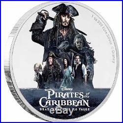 2017 Disney Pirates Of The Caribbean 1 Oz Silver Coin