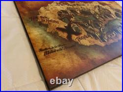 24x36 Pirates of the Caribbean Isla Tesoro Disneyland Map Giclee 24x36 Pirates of the Caribbean Isla Tesoro Disneyland Map Giclee