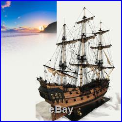 32'' DIY Black Pearl Ship Pirates of the Caribbean Assembly Wooden Sailing Boat