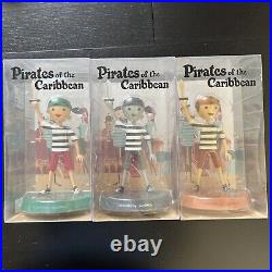 3x SHAG Pirates of the Caribbean Vinyl Doll Set of 3 Figures Disney Sunset Toys