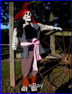 ANIMATED 5 ft LIFE SIZE JACK PIRATES of the CARIBBEAN HALLOWEEN DISPLAY PROP