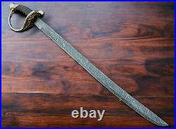 Antiqu Pirates of the Caribbean saber sword Indi Gold Short Sword Damascus steel