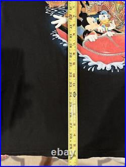 Aunthentic Vintage Disneyland Pirates Of The Caribbean XL Black T Shirt Mickey