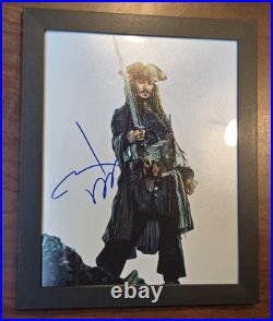 Auto Johnny Depp Signature 8X10 Pirates of the Caribbean Photo Autograph Sparrow Auto Johnny Depp Signature 8X10 Pirates of the Caribbean Photo Autograph Sparrow