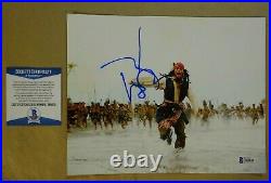 Autographed JOHNNY DEPP Signed 8x10 Photo Pirates of the Caribbean BECKETT COA