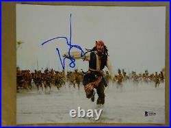 Autographed JOHNNY DEPP Signed 8x10 Photo Pirates of the Caribbean BECKETT COA