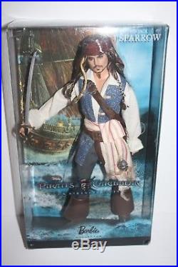 Barbie Captain Jack Sparrow Pirates of the Caribbean Pink Label 2010 T7654 NRFB