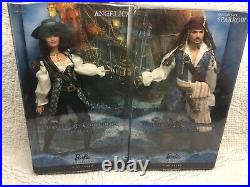 Barbie Collector Pirates Of The Caribbean Angelica & Captain Jack Sparrow NRFB