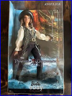 Barbie JACK SPARROW And Angelica Pirates of the Caribbean PINK LABEL 2010 Disney