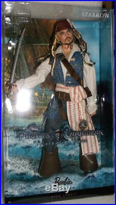 Barbie Ken as Pirates of the Caribbean Captain Jack Sparrow Doll Pink Label 2010