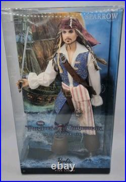 Barbie Pirates Of The Caribbean Jack Sparrow Johnny Depp Doll NRFB Pink Label Barbie Pirates Of The Caribbean Jack Sparrow Johnny Depp Doll NRFB Pink Label