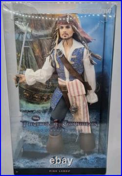 Barbie Pirates Of The Caribbean Jack Sparrow Johnny Depp Doll NRFB Pink Label Barbie Pirates Of The Caribbean Jack Sparrow Johnny Depp Doll NRFB Pink Label