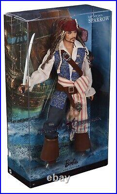 Barbie Pirates of The Caribbean Jack Sparrow Doll On Stranger Tides Mattel NEW
