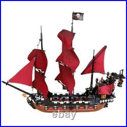 Black Pearl Ship Boat Queen Anne's Revenge Pirates Caribbean Building Block Toy