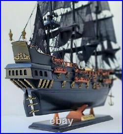 Black Pearl Wooden Model Ship Pirates of the Caribbean Gift GET 1 SHIP FREE