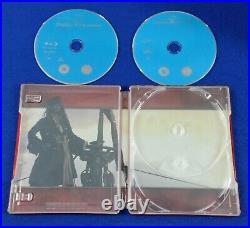 Blu-ray PIRATES OF THE CARIBBEAN x3 x 1 +2 +3 TRILOGY Steelbook Editions ZAVVI