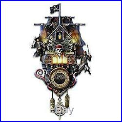 Bradford Exchange Disney Pirates of The Caribbean Black Pearl Cuckoo Clock