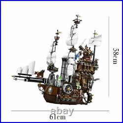 Building Block Movie Sets 16002 Pirate Ship The Metal Beard's Sea Cow Model Toys