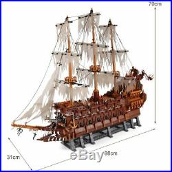 Building Blocks MOC Sets 16016 Pirates Of The Caribbean Flying Dutchman Ship Toy