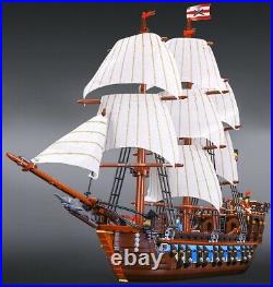 Building Set Blocks MOC Compatible Legoredo imperial flagship sailboat pirates