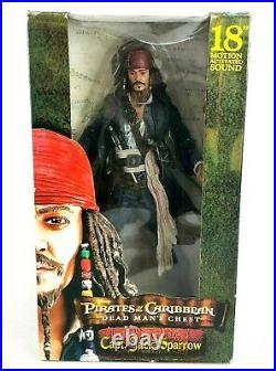 Capt. Jack Sparrow Pirates of the Caribbean Dead Man's Chest 18 Figure With Sound