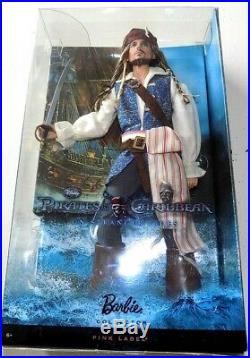 Captain Jack Sparrow 2011 Barbie Doll Disney Pirates of the Caribbean NRFB