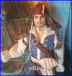 Captain Jack Sparrow Barbie Doll Pirates of the Caribbean Ken Johnny Depp NRFB