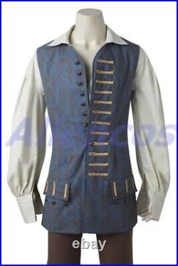 Captain Jack Sparrow Costume Cosplay Suit Pirates of the Caribbean