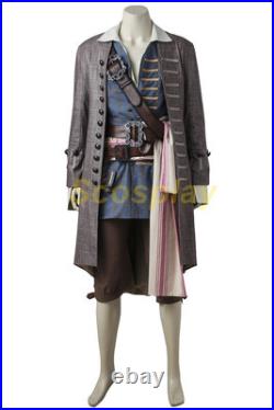 Captain Jack Sparrow Costume Pirates of the Caribbean outfit Cosplay Suit