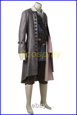 Captain Jack Sparrow Costume Pirates of the Caribbean outfit Cosplay Suit