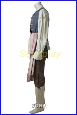 Captain Jack Sparrow Costume Pirates of the Caribbean outfit Cosplay Suit