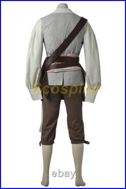 Captain Jack Sparrow Costume Pirates of the Caribbean outfit Cosplay Suit