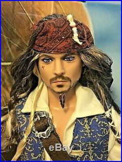 Captain Jack Sparrow Doll Pirates of Caribbean Barbie Johnny Depp Stranger Tide